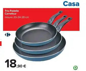 Carrefour Tris Padelle offerta