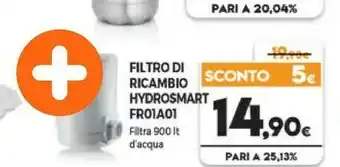 Expert Laica FR01A01 Filtraggio Acqua Filtro Per L'acqua Del Rubinetto Bianco offerta
