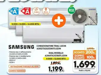 Expert Samsung Condizionatore Trial Luzon AJ052TX252535KITLUZON offerta