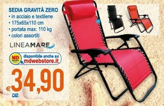 MD Discount Sedia Gravità Zero offerta
