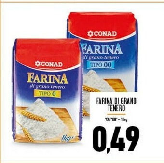 Conad Conad - Farina Di Grano Tenero Tipo 0 1000 G(ml) offerta