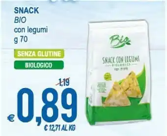 Bio Snack Con Legumi Senza Glutine Biologico