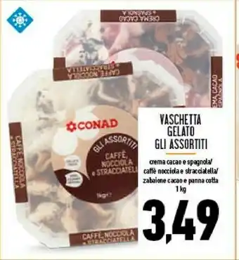 Conad Conad - Gli Assortiti Caffè, Nocciola E Stracciatella offerta