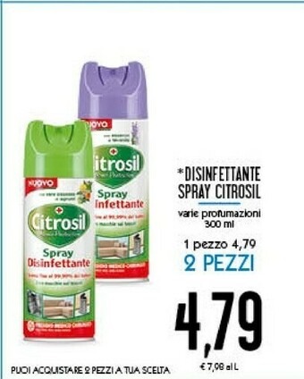 Conad Citrosil Spray Disinfettante offerta