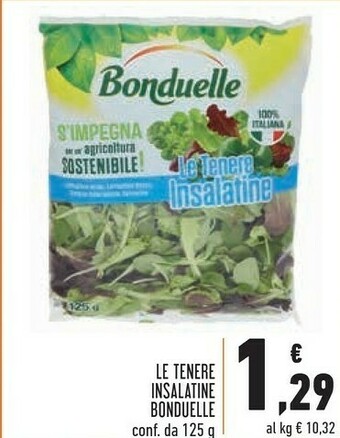 Conad Bonduelle - Le Tenere Insalatine 125 G(ml) offerta
