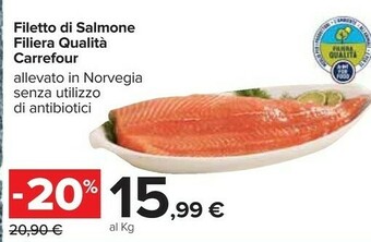 Carrefour Filetto Di Salmone Filiera Qualità offerta