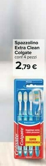 Carrefour Colgate Spazzolino Extra Clean offerta