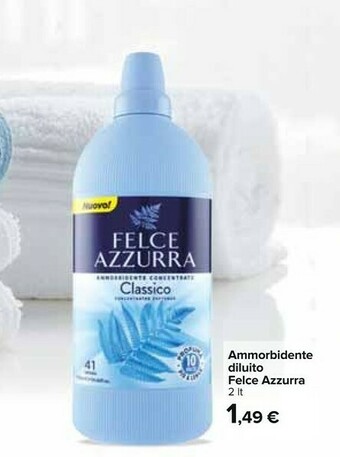 Carrefour Felce Azzurra Ammorbidente Diluito offerta