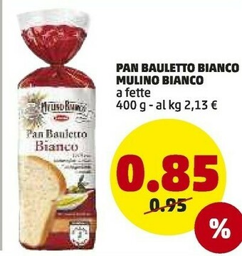 Mulino Bianco Pan Bauletto Bianco 400 G(ml)