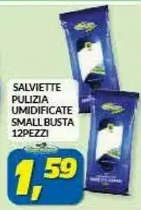 Risparmio Casa Salviette Pulizia Umidificate Small Busta 12pezzi offerta