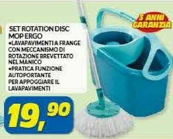Risparmio Casa Set Rotation Disc Mop Ergo offerta