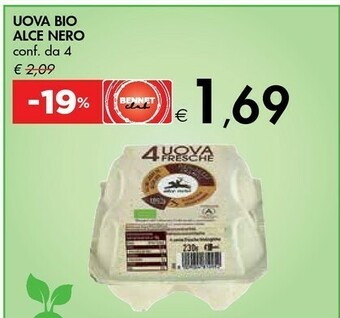 Bennet Alce Nero Uova Bio offerta