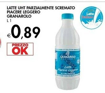 Bennet Granarolo Piacere Leggero Latte UHT Parzialmente Scremato 1000 G(ml) offerta