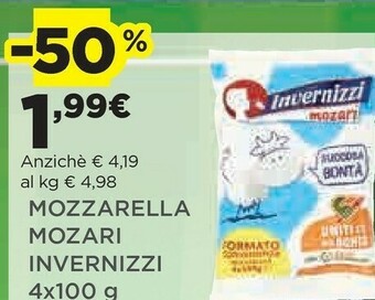 Coop Invernizzi Mozzarella Mozari offerta