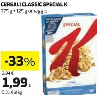 Coop Kelloggs Kellogg's - Special K Classic 375 g(ml) offerta