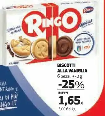 Coop Pavesi Pavesi - Ringo Vaniglia 330 g(ml) offerta