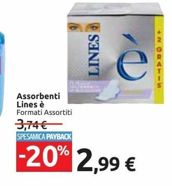Carrefour Market Assorbenti lines e offerta