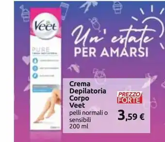 Carrefour Iper Crema depilatoria corpo veet offerta