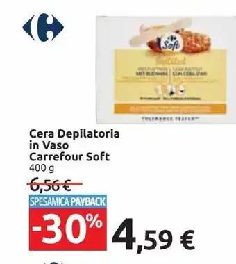Cera depilatoria in vaso carrefour soft 400g