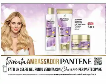 Carrefour Iper Shampoo, balsamo o maschera pro v miracles pantene assortiti 225ml offerta