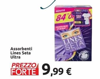 Carrefour Iper Assorbenti lines seta ultra offerta