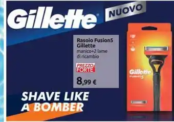 Carrefour Iper Rasoio gillette fusion5 manico + 2 lame di ricambio offerta