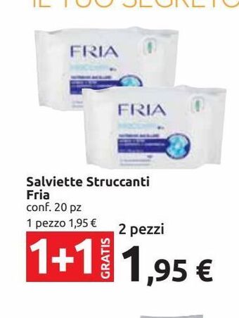 Carrefour Market Salviette struccanti fria conf 20 pz offerta