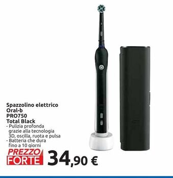Spazzolino elettrico oral b pro750 total black
