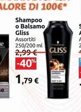 Shampoo o balsamo gliss