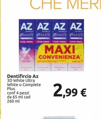Carrefour Market Dentifricio az offerta
