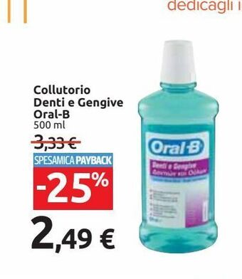 Carrefour Market Colluttorio denti e gengive oral b offerta