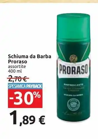 Carrefour Market Schiuma da barba proraso offerta