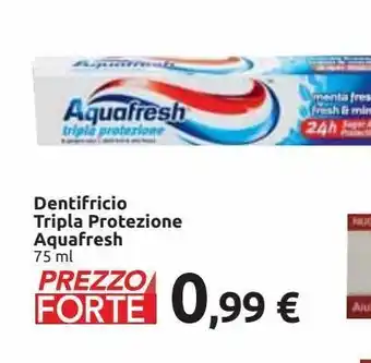 Dentifricio tripla protezione aquafresh 75 ml