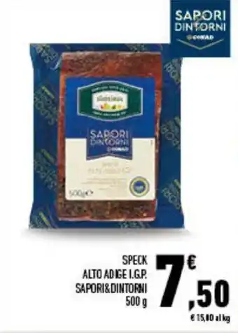 Conad Sapori & Dintorni Speck Alto Adige I.G.P. 500 g offerta