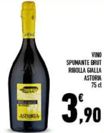 Conad Astoria Vino Spumante Brut Ribolla Gialla 75 cl offerta