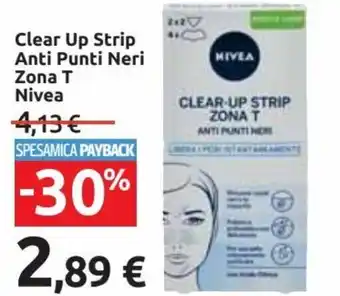 Carrefour Market Nivea Clear Up Strip Anti Punti Neri Zona T offerta