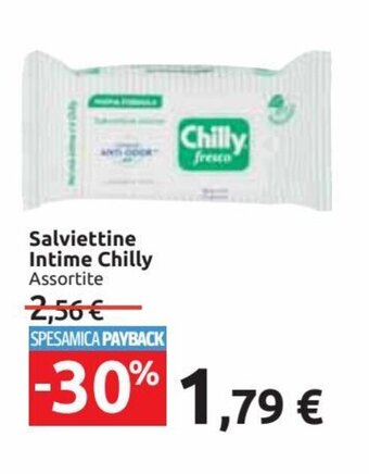 Carrefour Market Chilly Salviettine Intime offerta