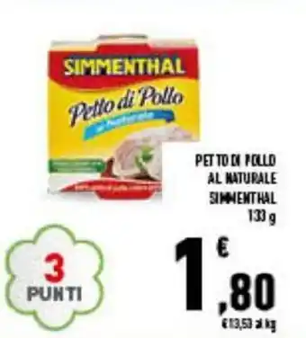 Conad Simmenthal Petto di pollo al naturale 133 g offerta