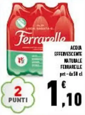 Conad Ferrarelle Acqua effervescente naturale pet - 6x50 cl offerta