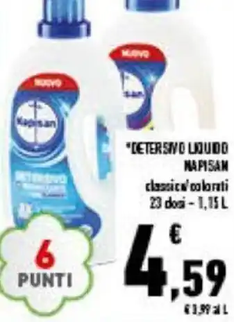 Conad Napisan Detersivo liquido 23 dosi - 1,15 l offerta