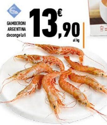 Conad Gamberoni argentina decongelati offerta