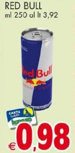 Kanguro Red Bull 250 ml offerta