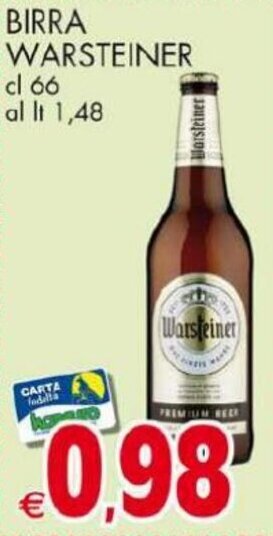 Kanguro Warsteiner Birra 66 cl offerta