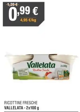 Poli Vallelata Ricottine Fresche 2x100 g offerta