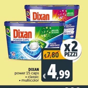 Deco Supermercati Dixan power 15 caps - classic - multicolor offerta