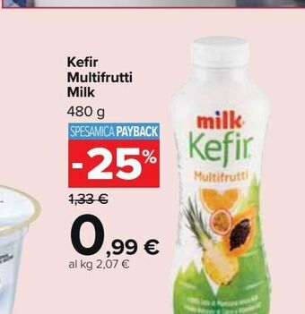 Carrefour Market Kefir multifrutti milk offerta