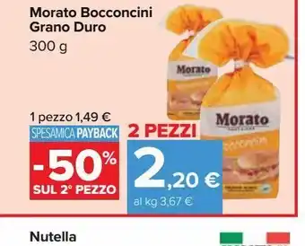 Carrefour Market Morato bocconcini grano duro offerta