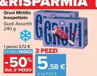 Carrefour Market Gruvi mirtillo inaspettato offerta