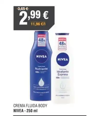 Poli Nivea Crema Fluida body 250 ml offerta