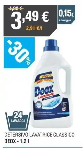 Poli Deox Detersivo lavatrice classico 1,2 l offerta